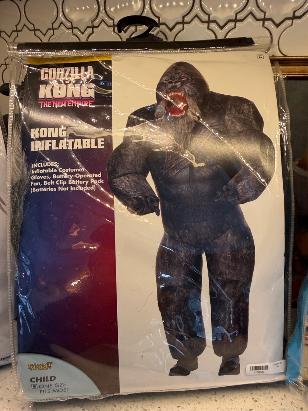 Inflatable Kong Child Costume - Black